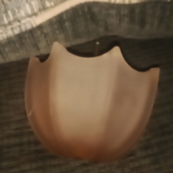 VINTAGE FENTON 1950’s PINK FROSTED SATIN GLASS UMBRELLA TRINKET CANDY DISH BOWL - Picture 2 of 12